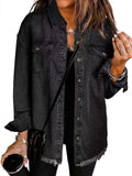 Lea – Lässige Denim Hemdjacke Damen