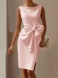 Sophie – Cocktailkleid mit Drapierung und Schleifendetail