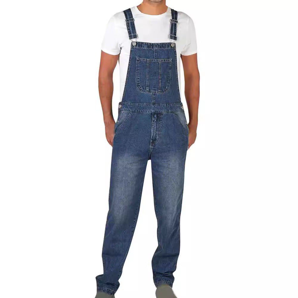 Jonas – Klassische Denim-Latzhose für Herren mit robustem Workwear-Design