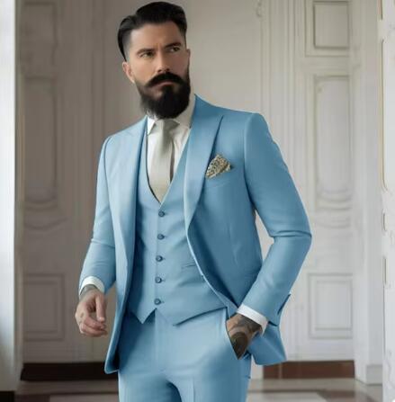 James – Eleganter Slim Fit Herren Dreiteiler Anzug