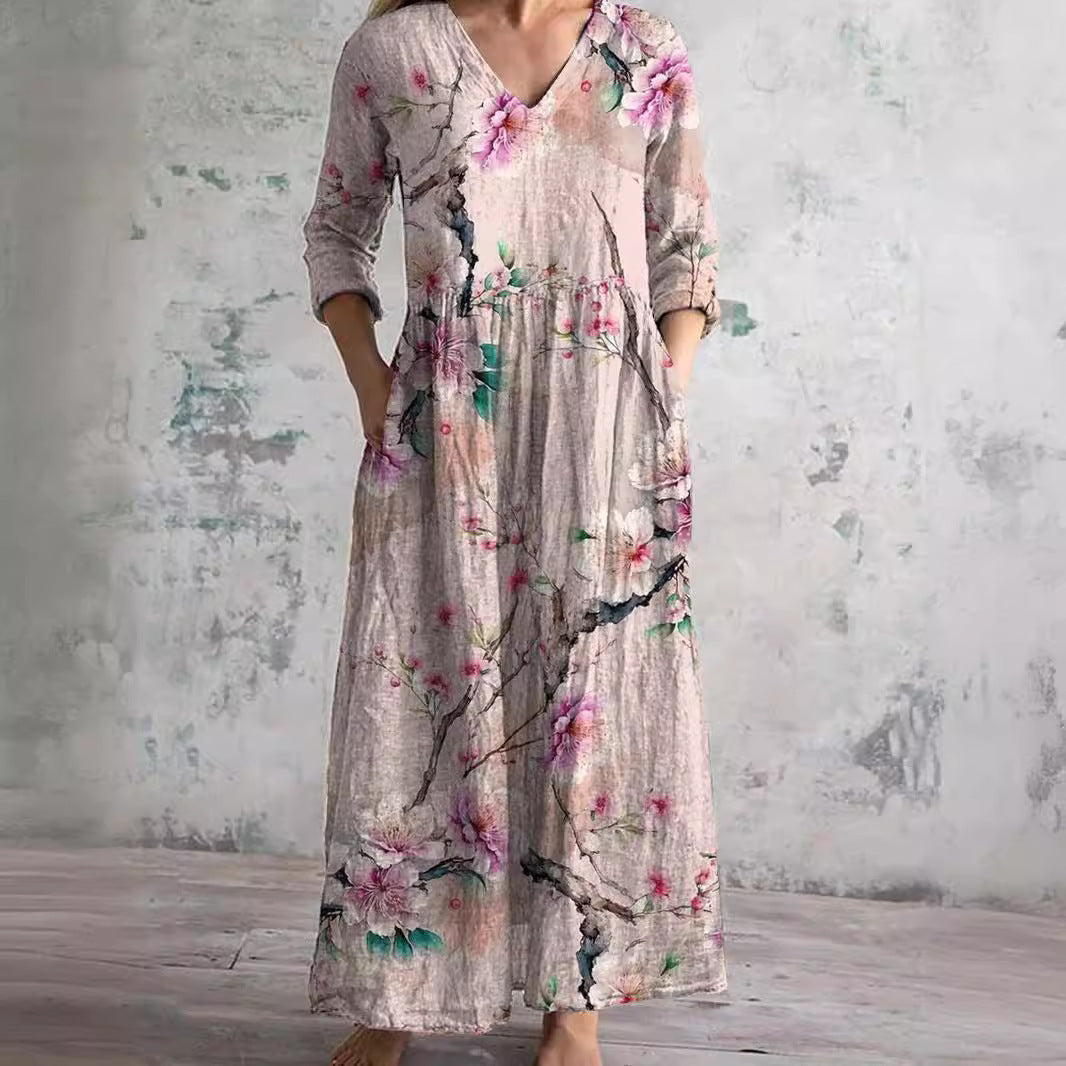 Clara – Locker fallendes Damen-Maxikleid