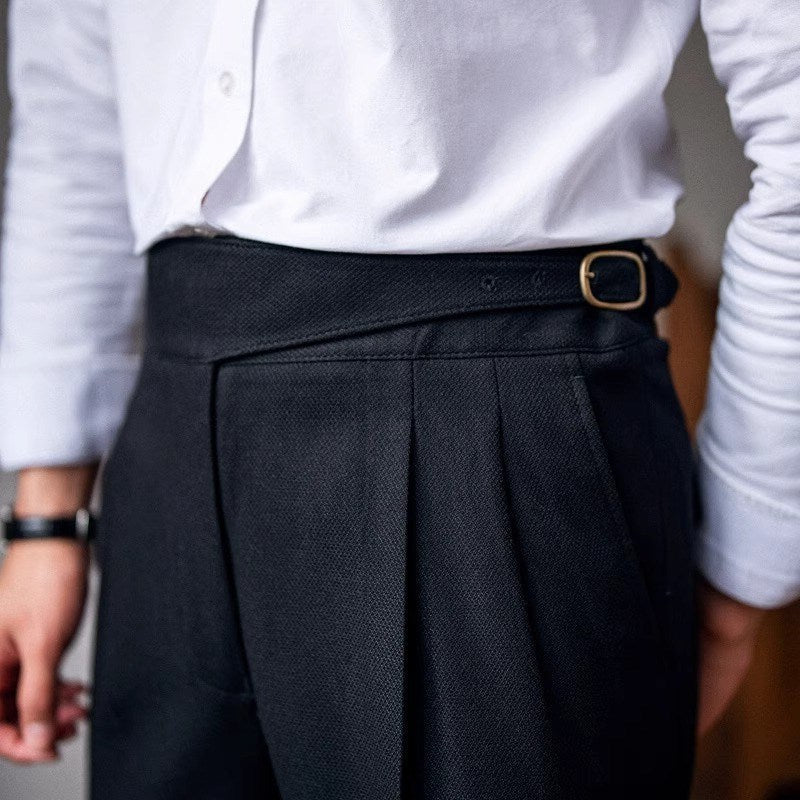 Paul – Elegante Stoffhose Mit Bundfalten