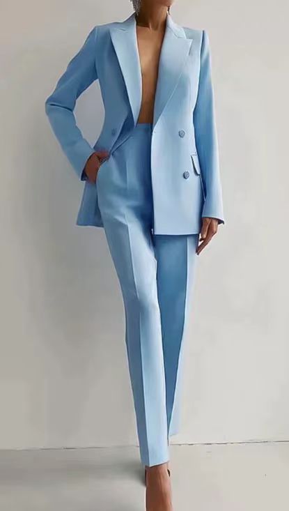 Elena – Eleganter Zweiteiliger Anzug Mit Blazer Und Schmaler Hose