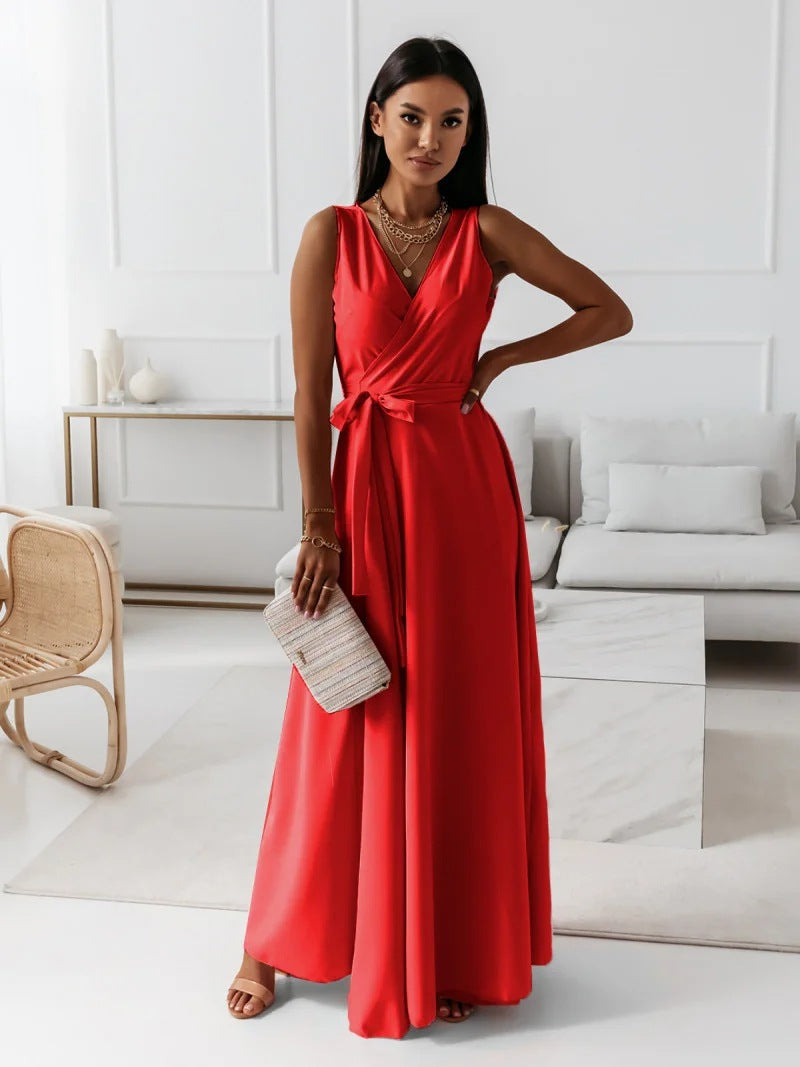 Karolina – Elegantes Wickel-Maxikleid im modernen Premium-Look für Damen