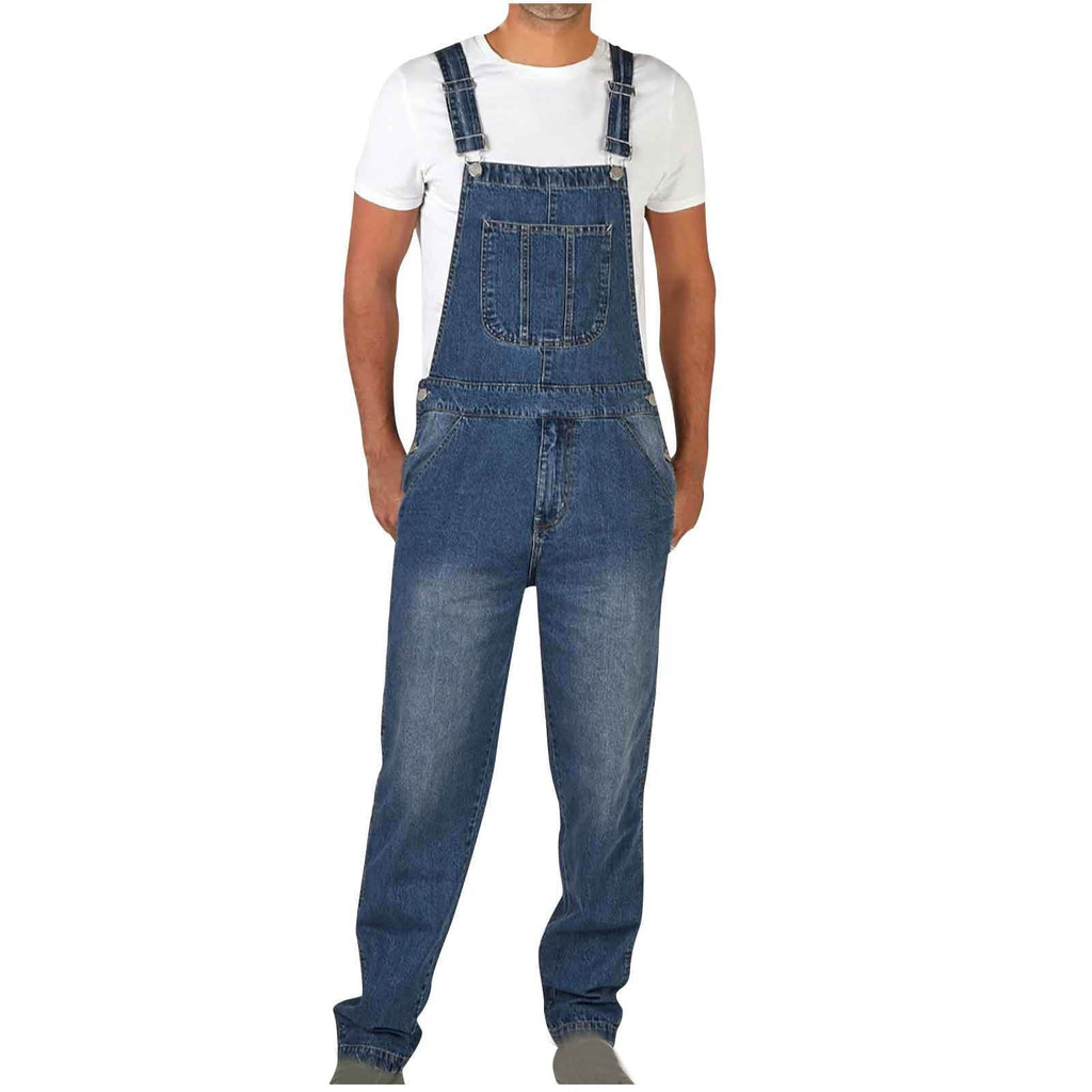 Jonas – Klassische Denim-Latzhose für Herren mit robustem Workwear-Design