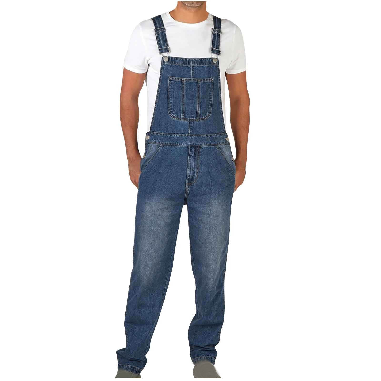 Jonas – Klassische Denim-Latzhose für Herren mit robustem Workwear-Design
