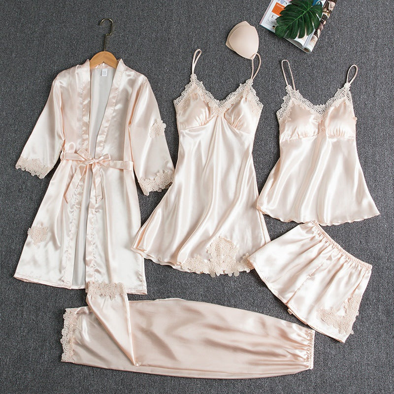 Sofia – Satin Schlaf- & Lounge Set für Damen