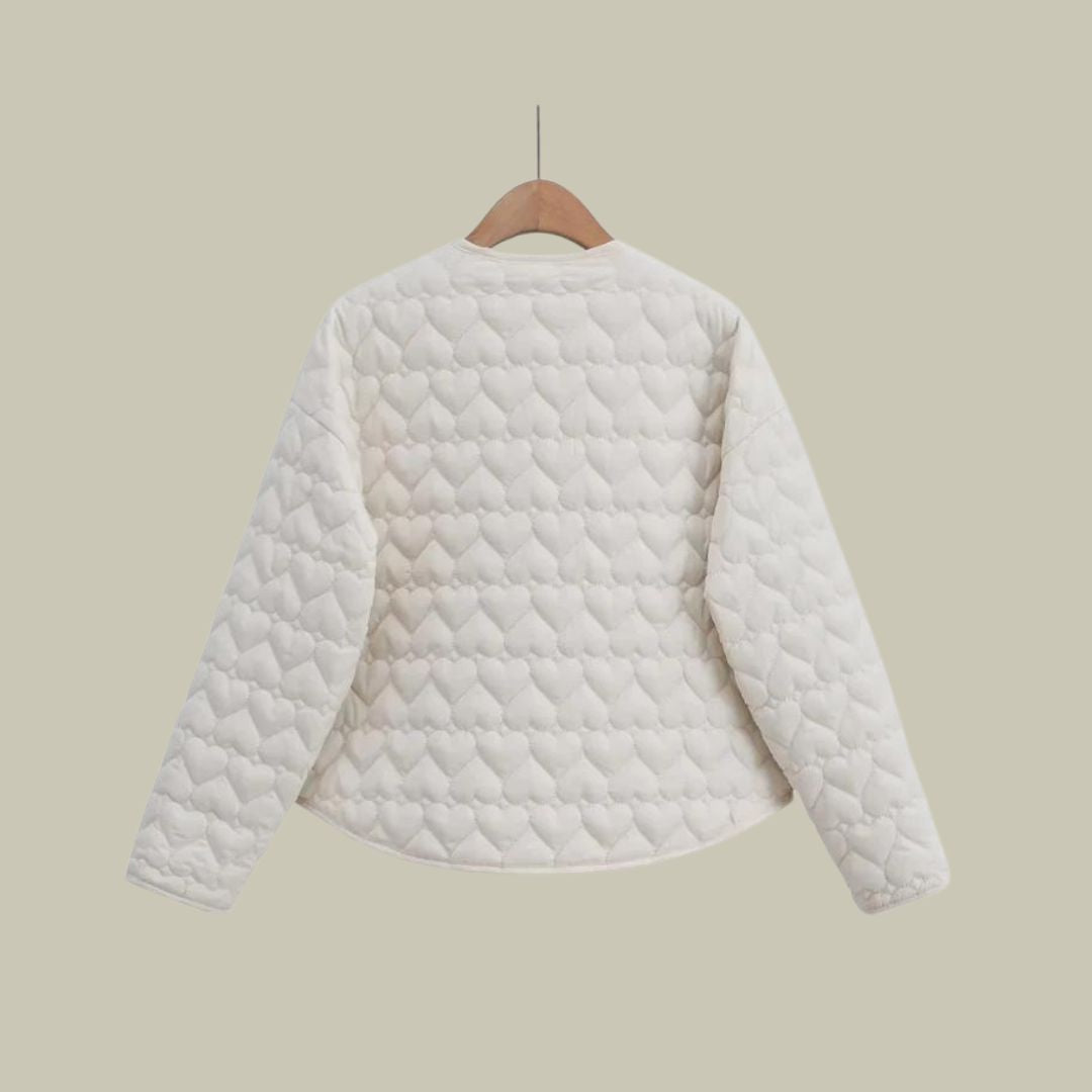 Alba – Elegante Damen Steppjacke mit herzförmiger Struktur