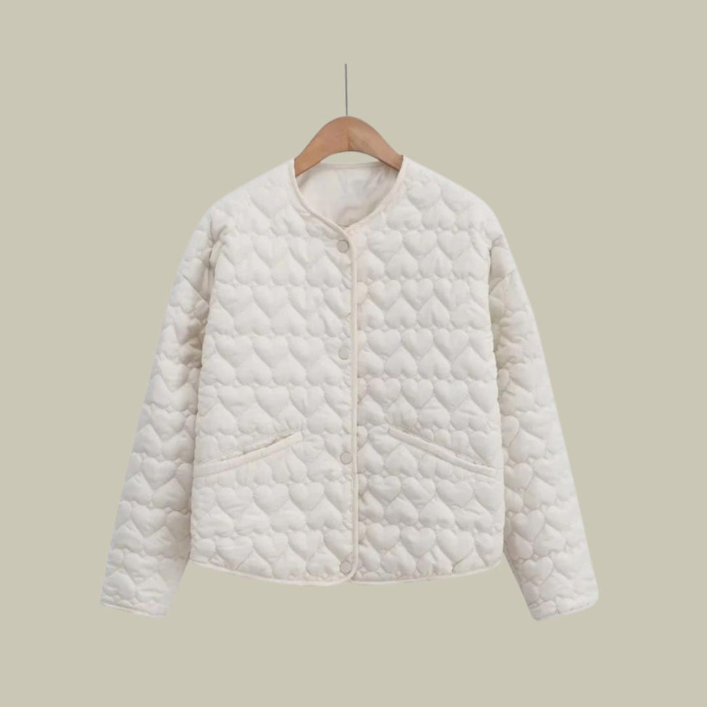 Alba – Elegante Damen Steppjacke mit herzförmiger Struktur