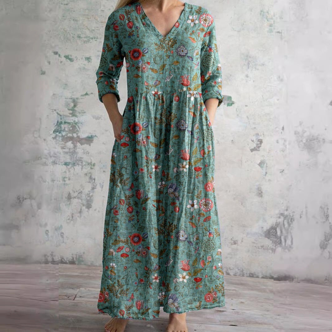 Clara – Locker fallendes Damen-Maxikleid