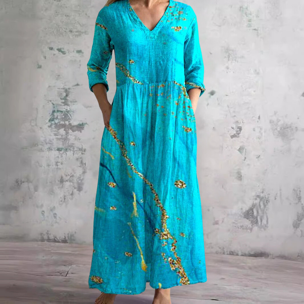 Clara – Locker fallendes Damen-Maxikleid