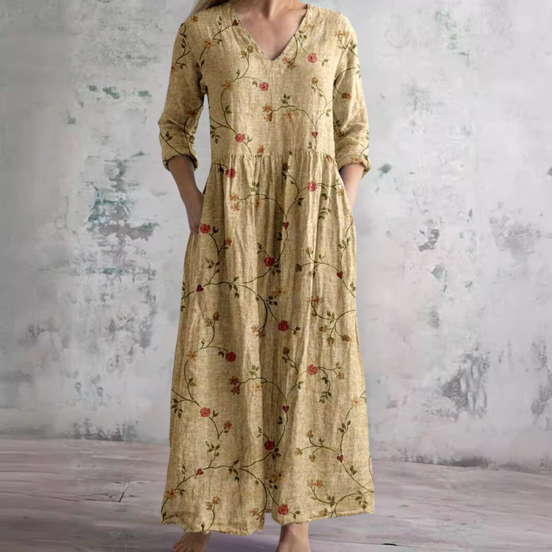 Clara – Locker fallendes Damen-Maxikleid