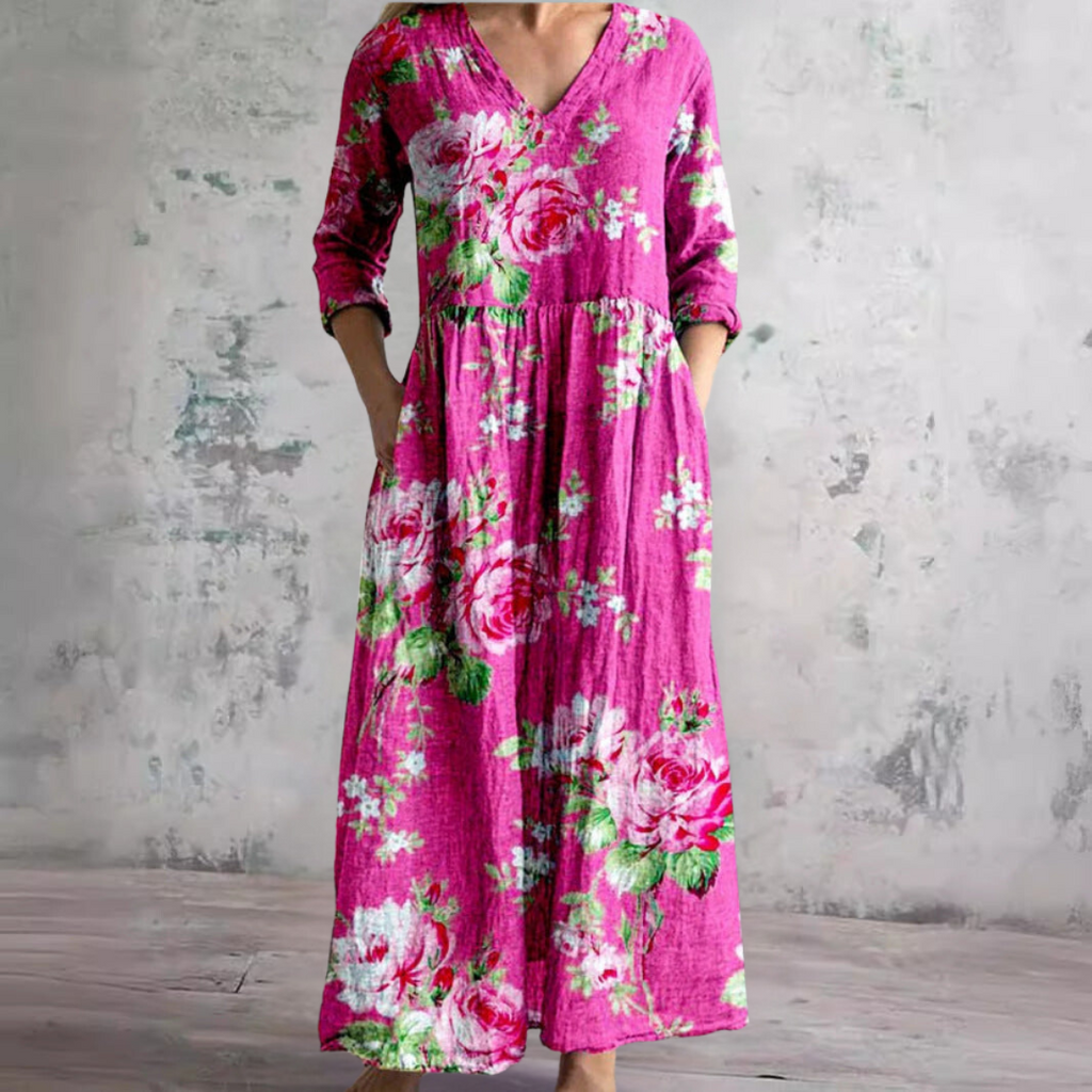 Clara – Locker fallendes Damen-Maxikleid