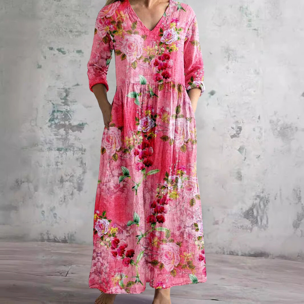 Clara – Locker fallendes Damen-Maxikleid