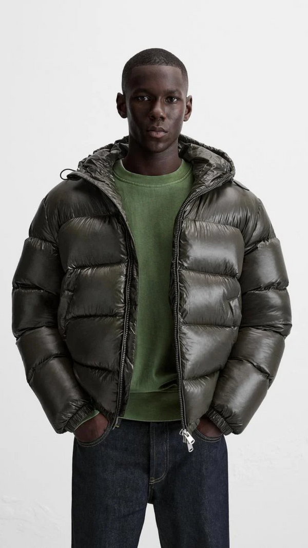 Matthias - Moderne Herren Steppjacke mit Kapuze Winterjacken