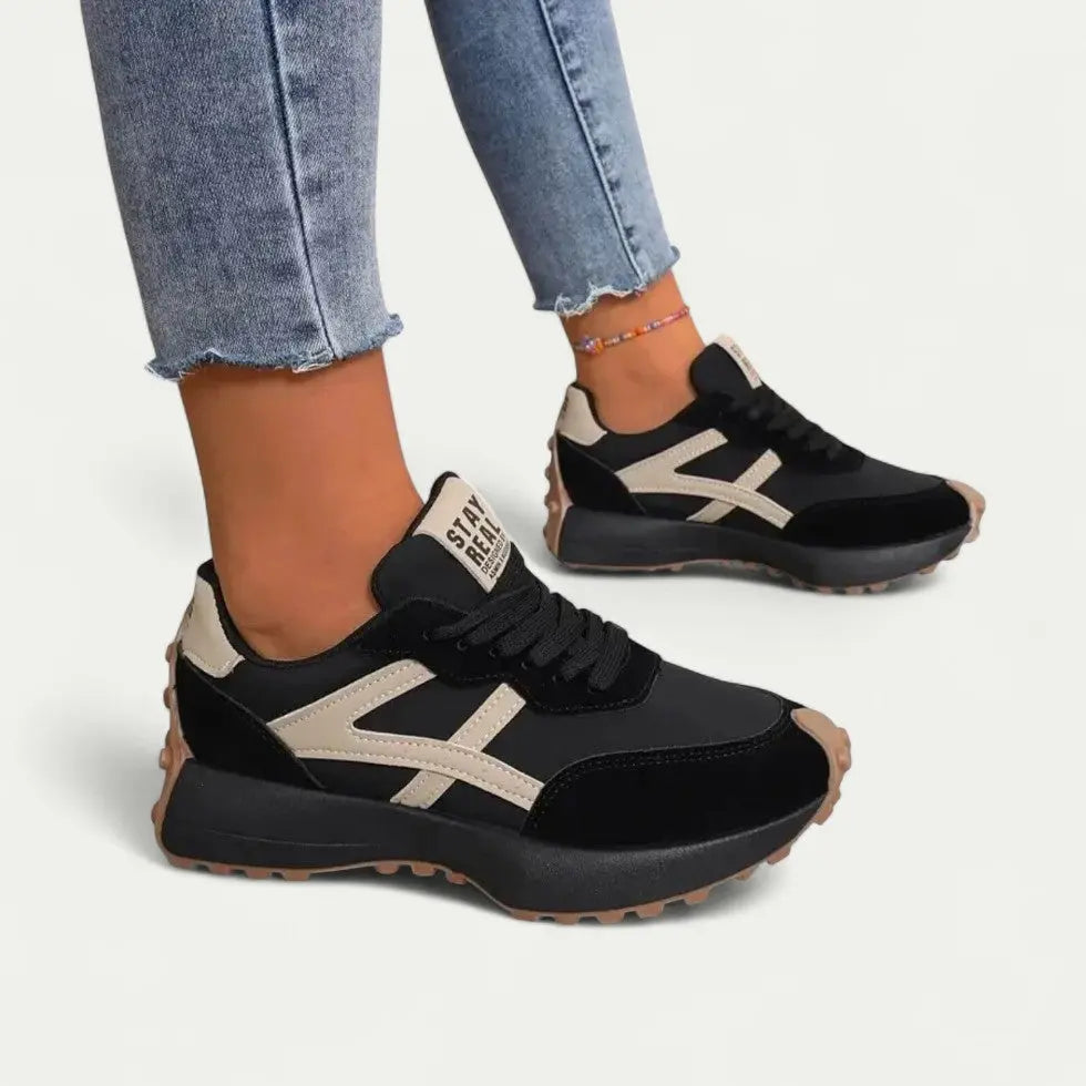 Laura – Sportliche Low-Top Sneaker mit Kontrastdetails
