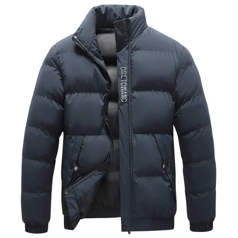 Damian – Gefütterte Herren Steppjacke mit Stehkragen