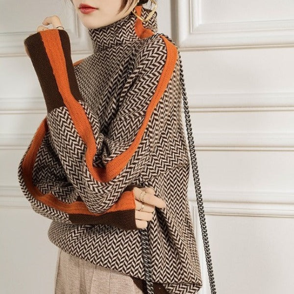 Mila – Moderner Strickpullover mit Akzentdetails
