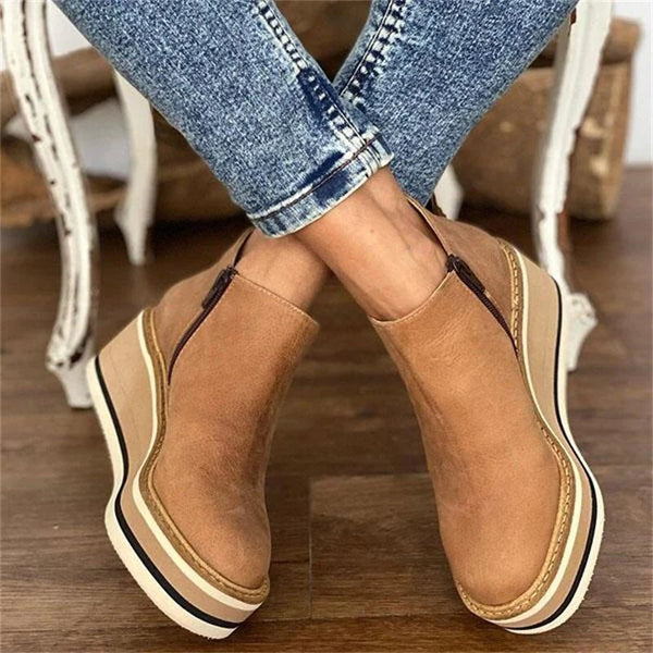 Julia – Orthopädische Damen-Plateau-Sneaker mit Komfortkeil
