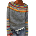 Freya – Gemusterter Damen Kaschmir-Strickpullover