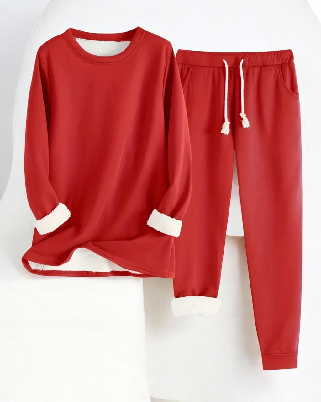 Amelia – Fleece-Gefütterter Cozy Lounge Set für ultimativen Komfort