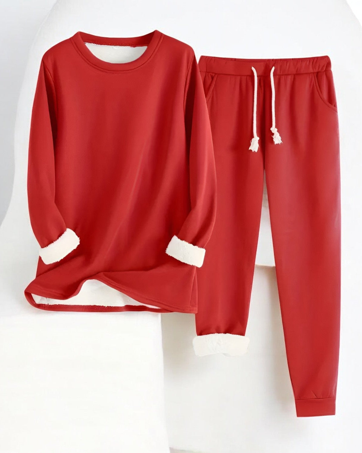 Amelia – Fleece-Gefütterter Cozy Lounge Set für ultimativen Komfort