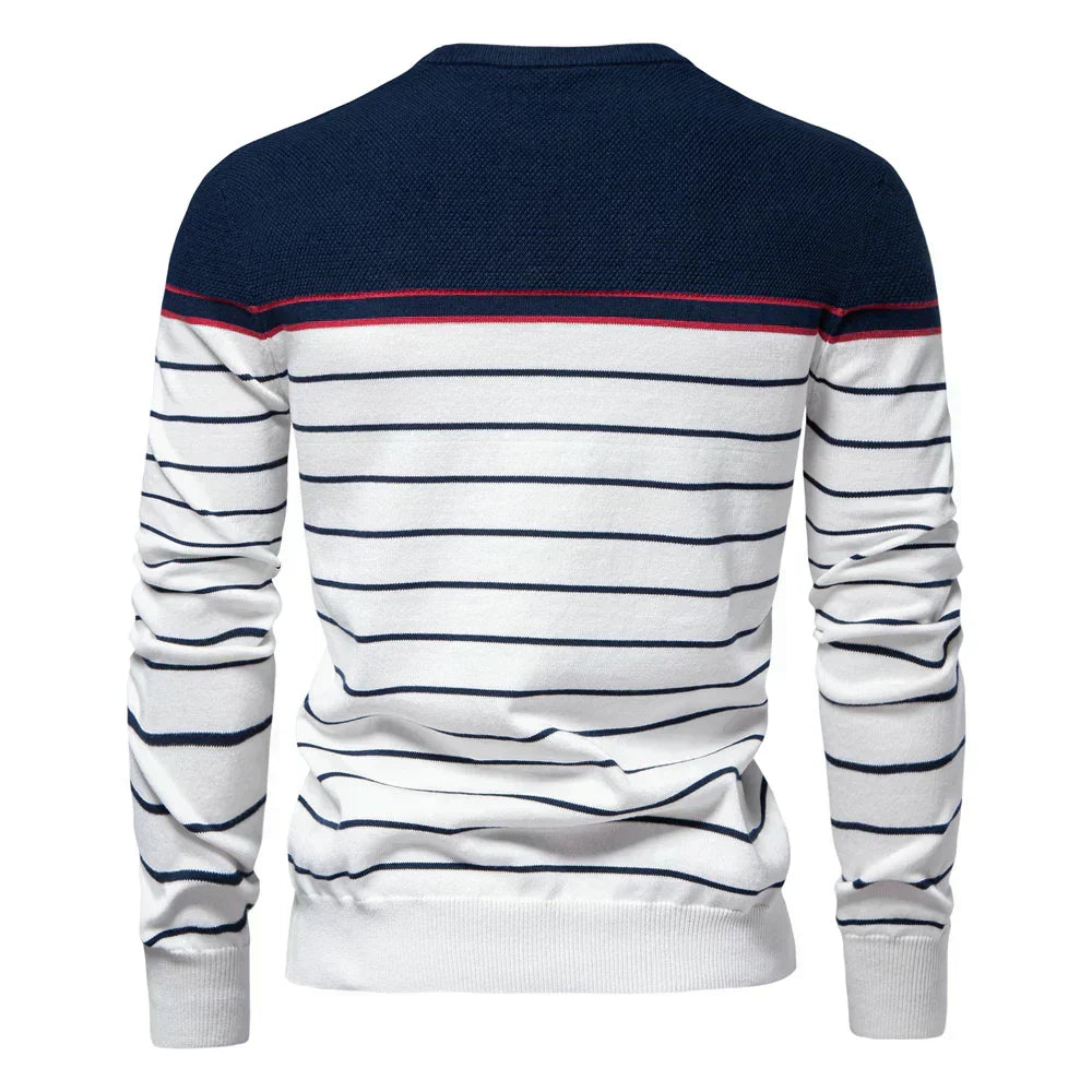 Kacper – Maritimer Herrenpullover mit Streifenmuster