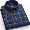 James – Kariertes Langarmhemd mit Button-Down-Kragen Herren