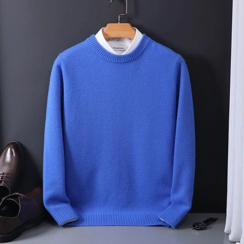 Matteo - Herren Feinstrickpullover mit Rundhalsausschnitt