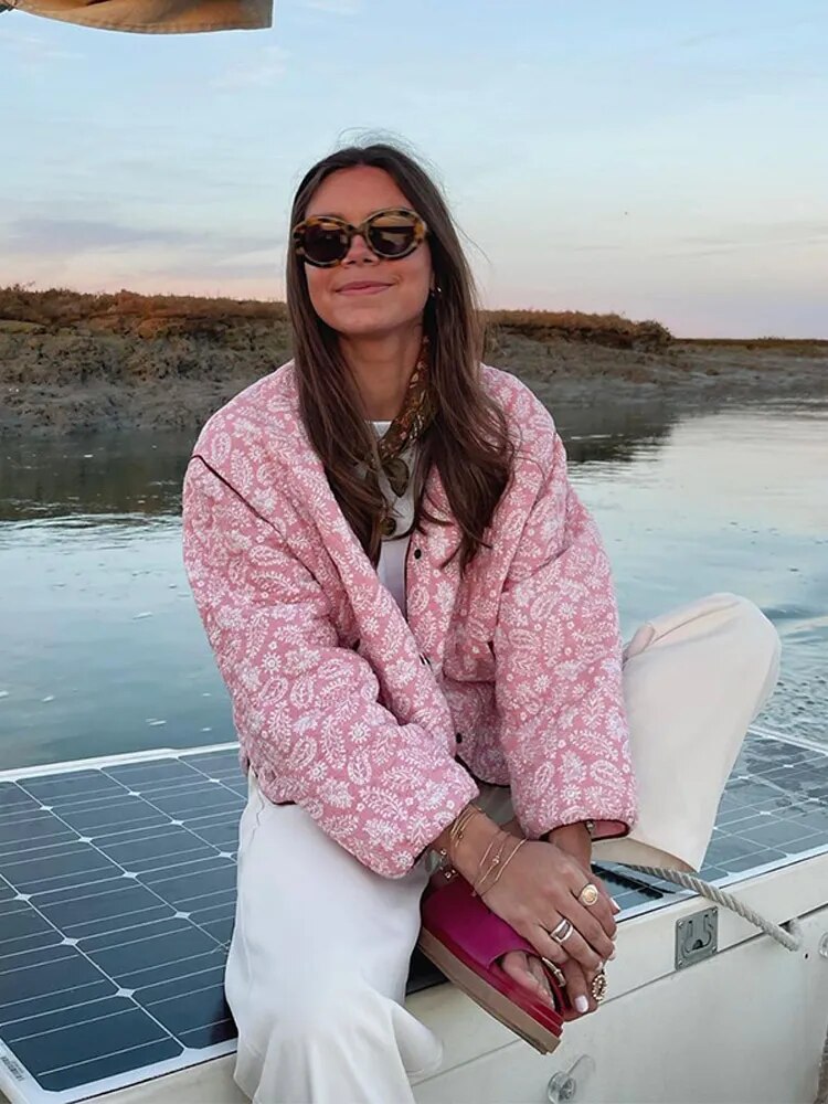 Emily – Gemusterte Damen Übergangsjacke