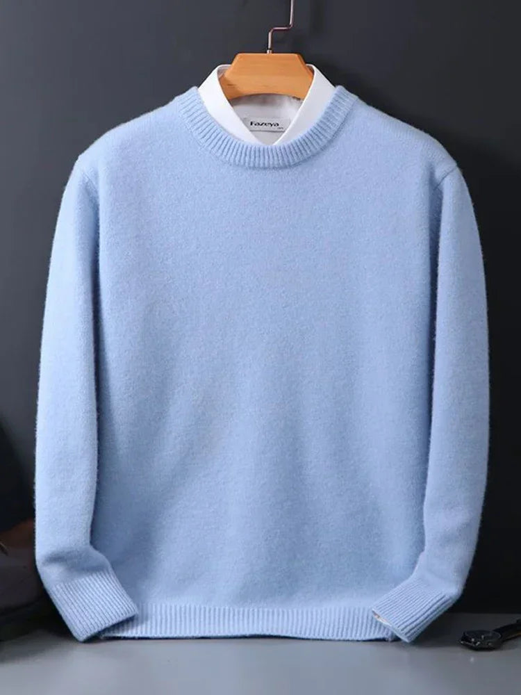 Matteo - Herren Feinstrickpullover mit Rundhalsausschnitt