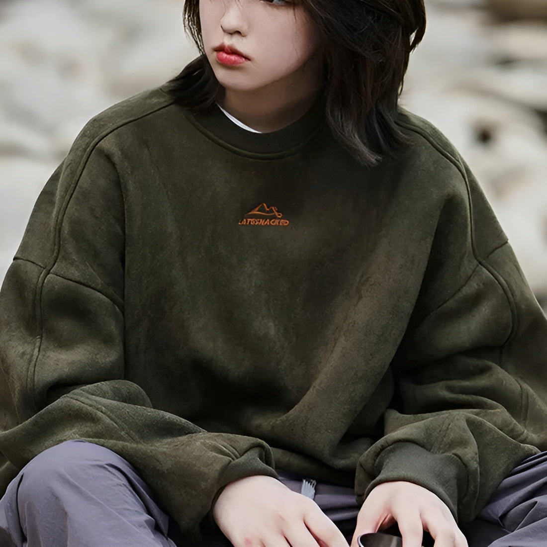 Nora – Lässiges oversized Damen Sweatshirt