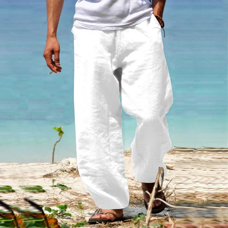 Milan - Herren Freizeithose mit weitem Schnitt und leichtem Stoff