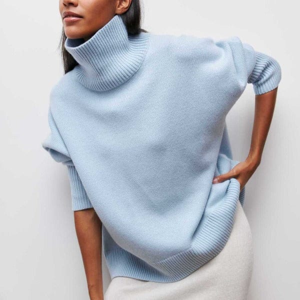Isabelle - Damenpullover Wolle mit Rollkragen und Oversize-Schnitt