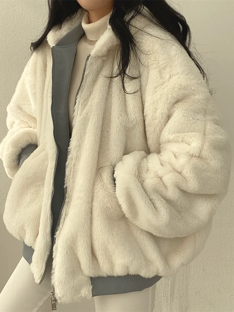 Clara - Damen Winterjacke mit Teddyfutter