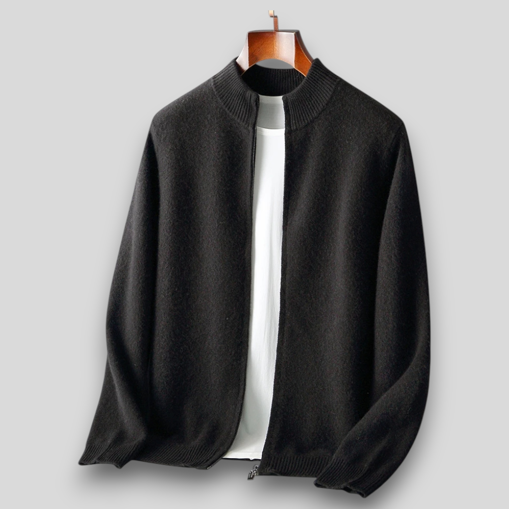 Herren Bomberjacke mit weicher Oberfläche und praktischem Reißverschluss - J&B - 3 - Annoboutique