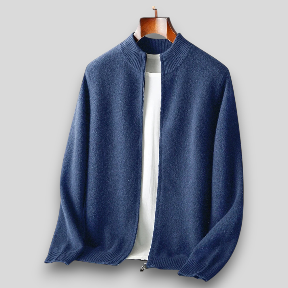 Herren Bomberjacke mit weicher Oberfläche und praktischem Reißverschluss - J&B - 5 - Annoboutique
