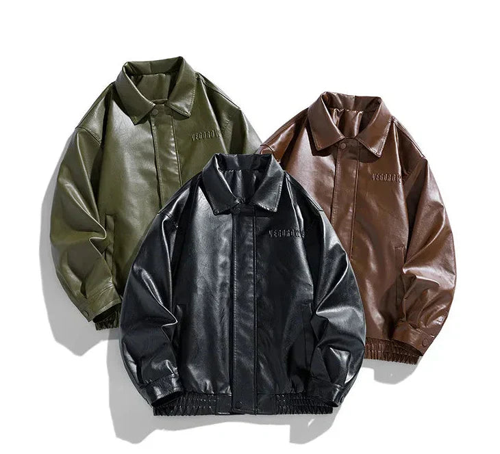 Marcos – Oversize Herrenjacke aus Kunstleder