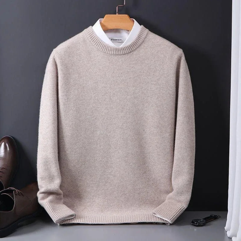 Matteo - Herren Feinstrickpullover mit Rundhalsausschnitt