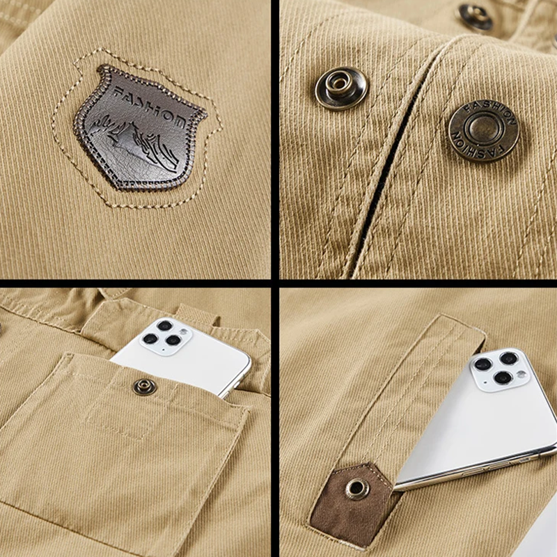 Erik – Herren-Outdoorjacke mit Robuster Canvas-Struktur