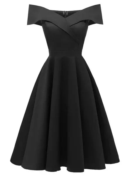 Abendkleid Damen schulterfrei A-Linie mit taillierter Silhouette - 2 - Annoboutique