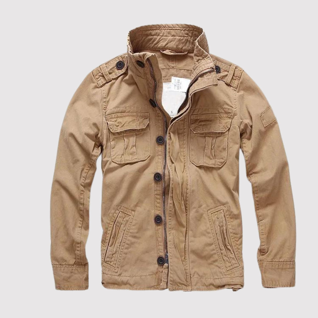 David - Herrenjacke im Cargo-Stil mit Taschen und Stehkragen