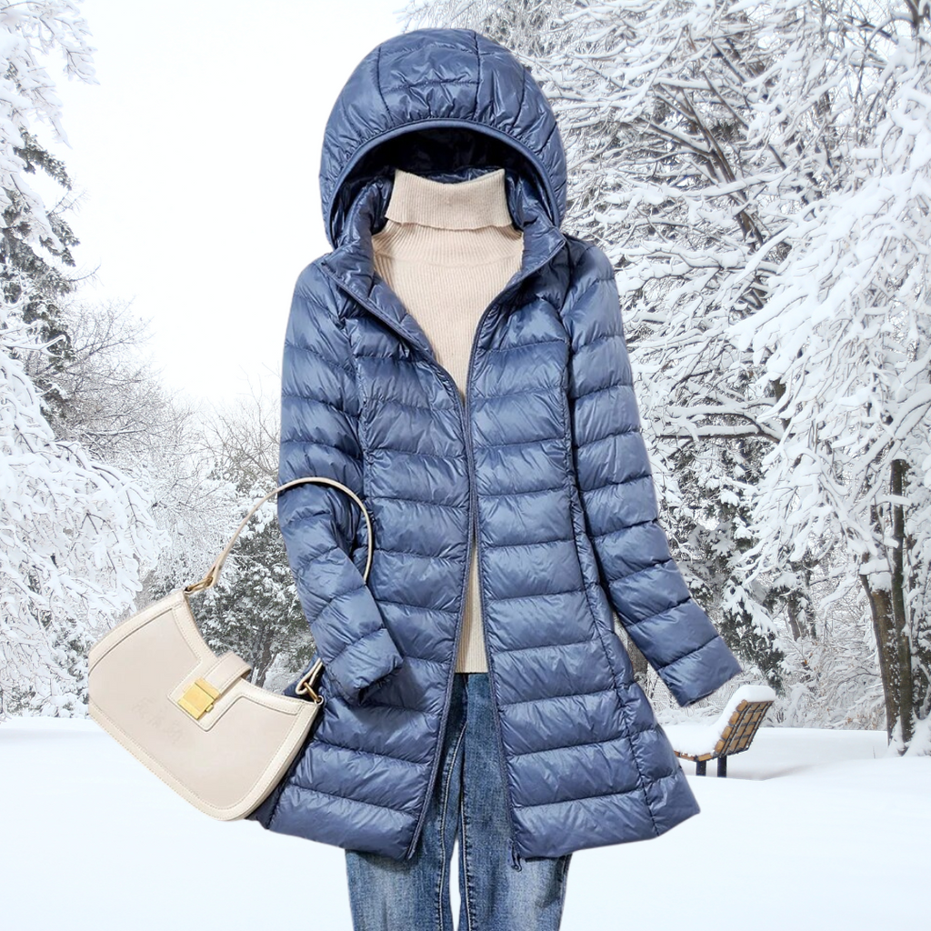Sophie – Damen-Wintersteppmantel mit Wärmender Kapuze
