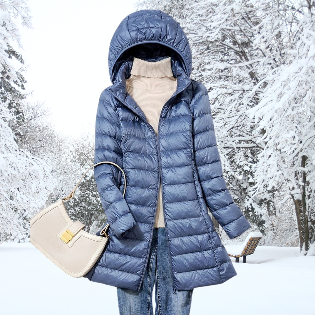 Sophie – Damen-Wintersteppmantel mit Wärmender Kapuze