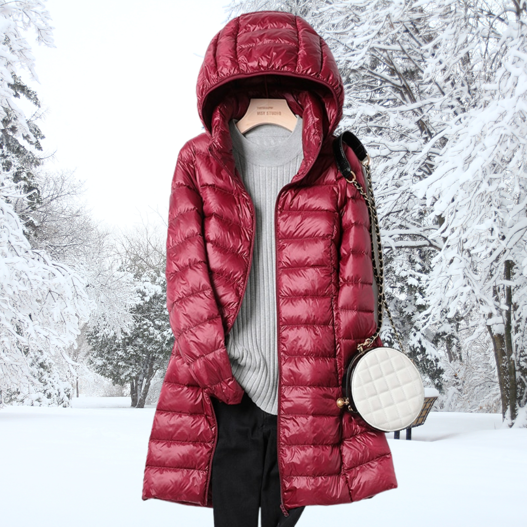 Sophie – Damen-Wintersteppmantel mit Wärmender Kapuze