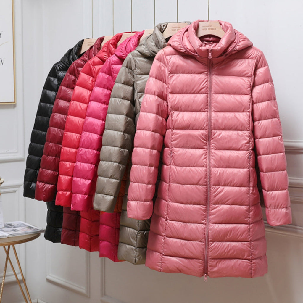 Sophie – Damen-Wintersteppmantel mit Wärmender Kapuze