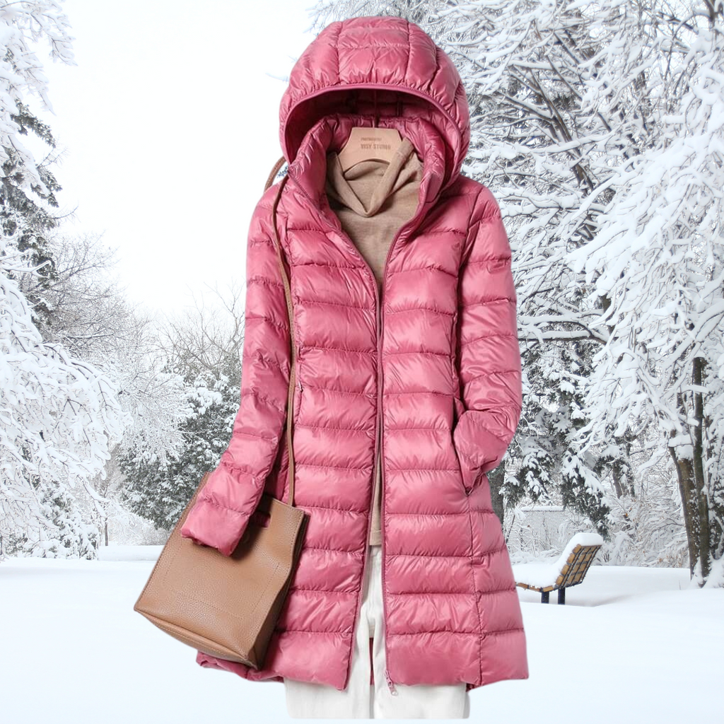 Sophie – Damen-Wintersteppmantel mit Wärmender Kapuze