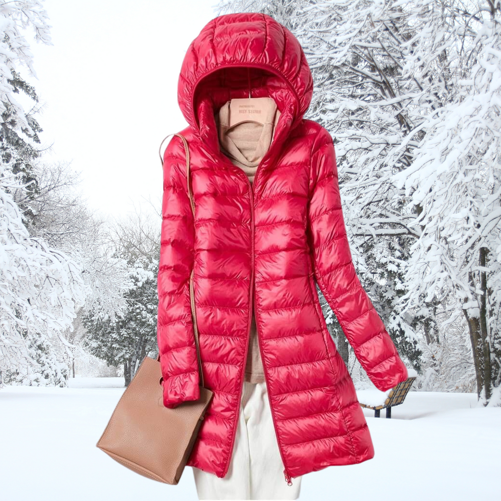 Sophie – Damen-Wintersteppmantel mit Wärmender Kapuze