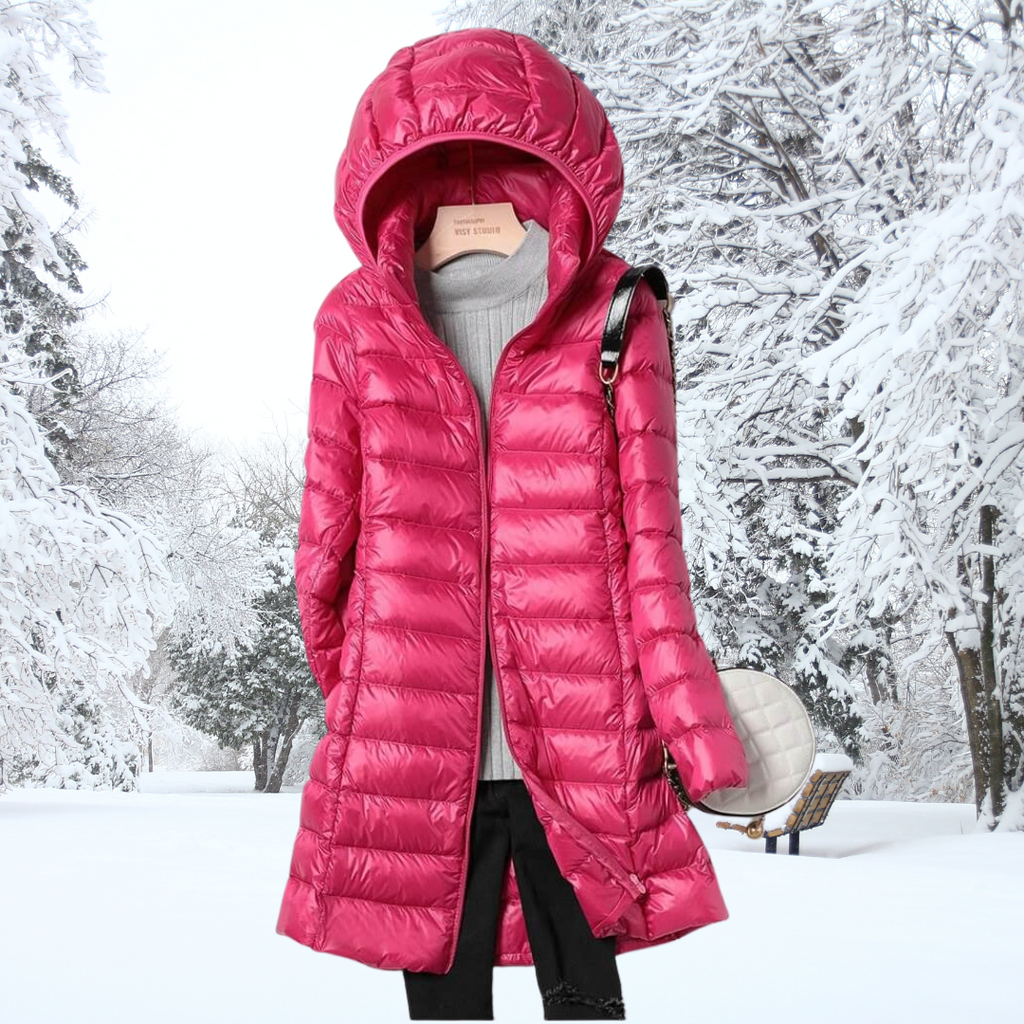 Sophie – Damen-Wintersteppmantel mit Wärmender Kapuze