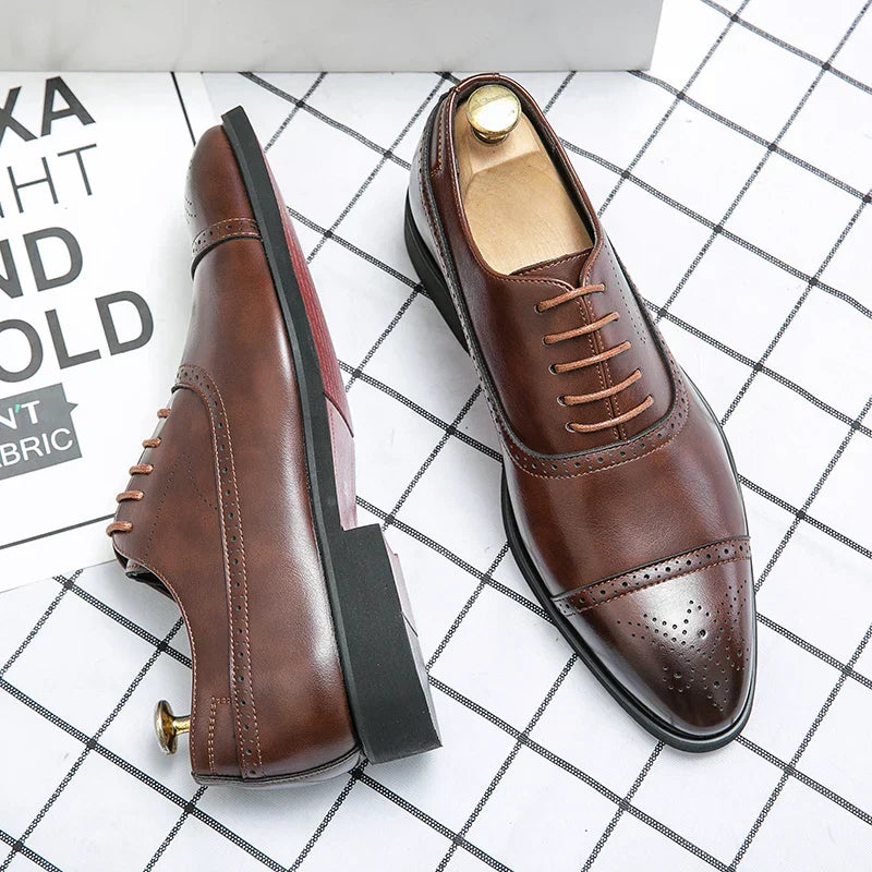 Maximilian – Klassische Brogues Lederschuhe für Herren